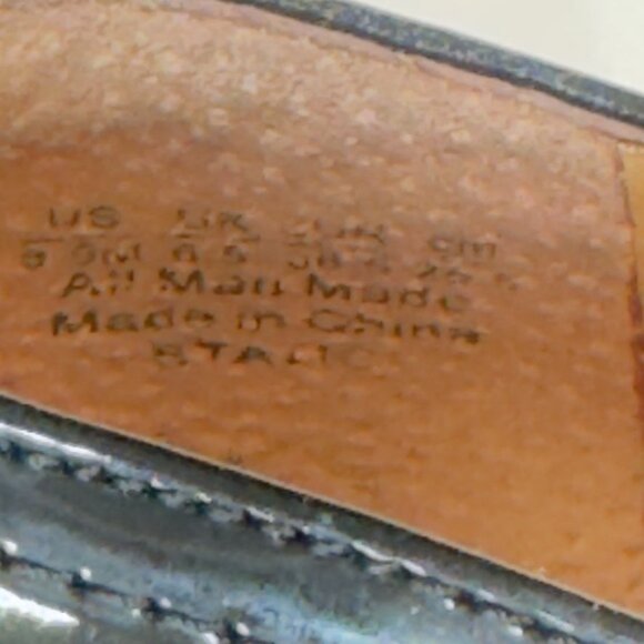 FRANCIO SARTO Static Women's Black Patent Leather Platform Loafers  Size 7.5 - Picture 10 of 11